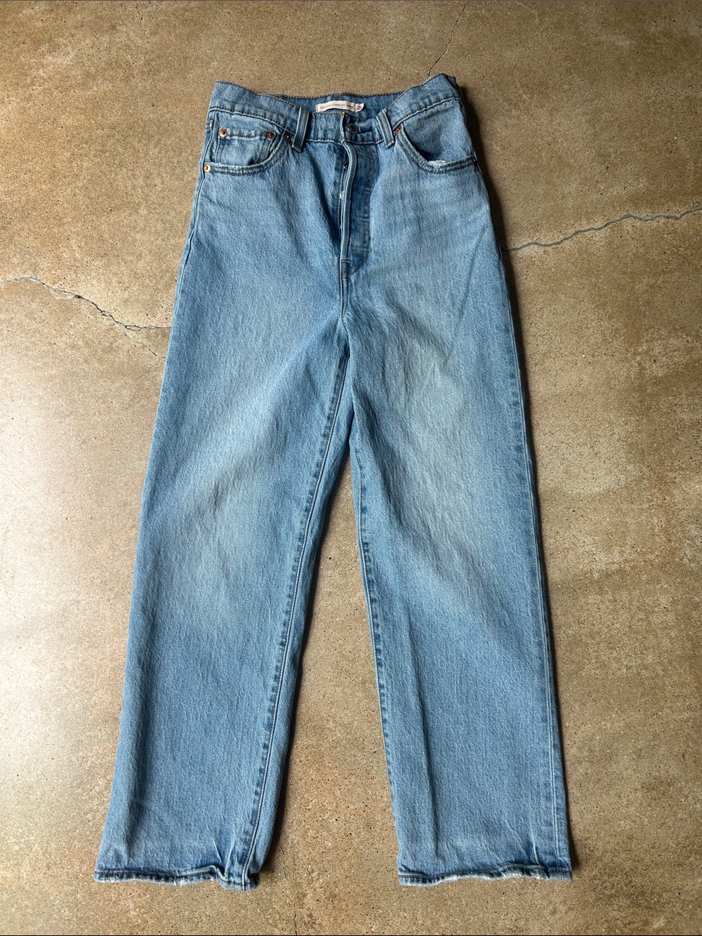 Levi's ribcage straight ankle jeans